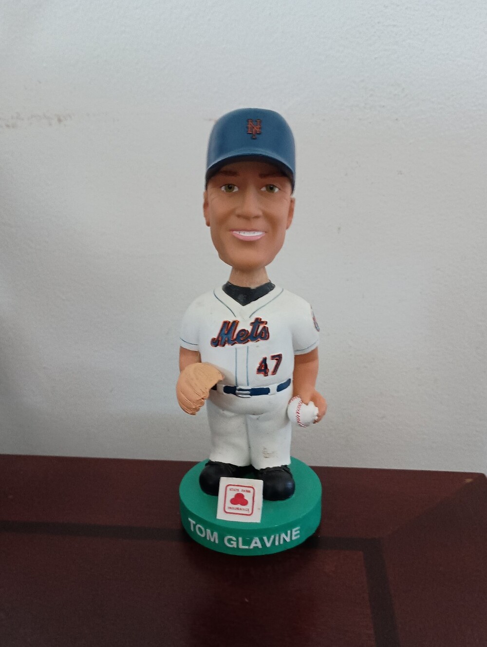 Tom Glavine #47 Mets Bobblehead Doll Statue Figurine Sports Memorabilia